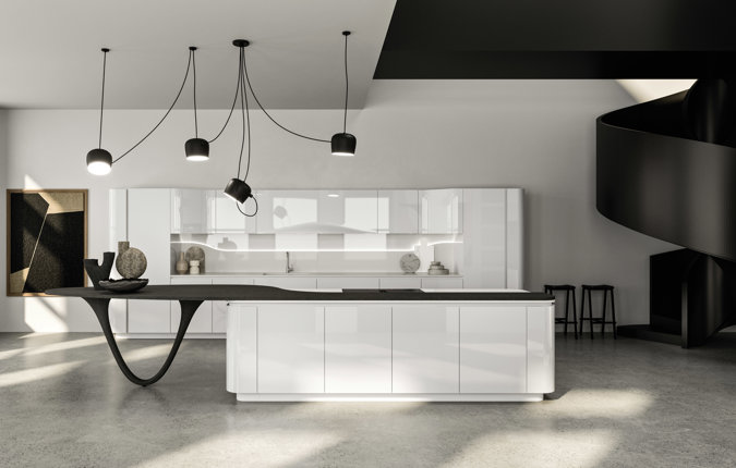 Snaidero Ola kitchen, industrial style
